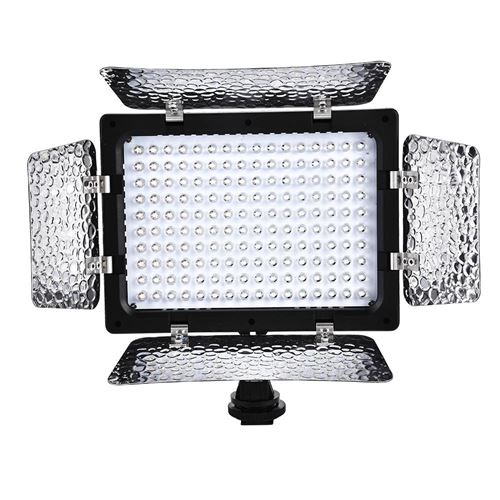 Lampe Vidéo LED, Panneau Lumineux de Photographie Vidéo W160 6000K pour Caméra DV Appareil Photo Reflex