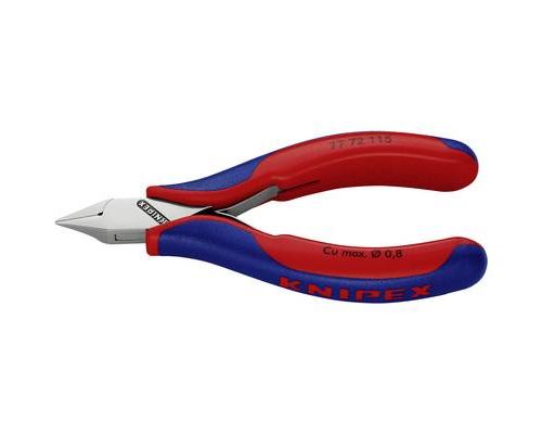 KNIPEX Elektronik-Seitenschneider, mit durchgestecktem Gelenk