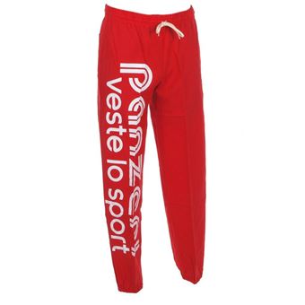 Pantalon de survetement Panzeri Uni h rouge jersey pant Rouge Taille M Pantalons de sport Achat prix fnac