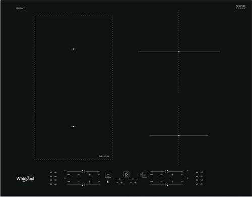 Whirlpool WL B4265 BF/IXL - Table de cuisson à induction - 4 plaques de cuisson - Niche - largeur : 56 cm - profondeur : 48 cm - noir - avec garniture avant en acier inoxydable