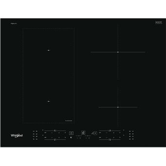 Whirlpool WL B4265 BF/IXL - Table de cuisson à induction - 4 plaques de cuisson - Niche - largeur : 56 cm - profondeur : 48 cm - avec garniture avant en acier inoxydable - noir - 1