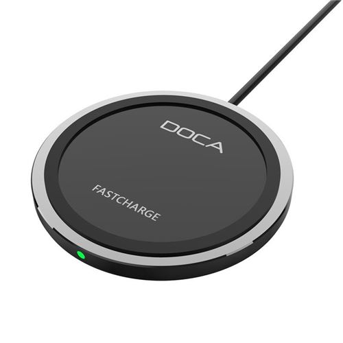 Chargeur Rapide Intelligent Sans Fil Compatible Qi (Noir)