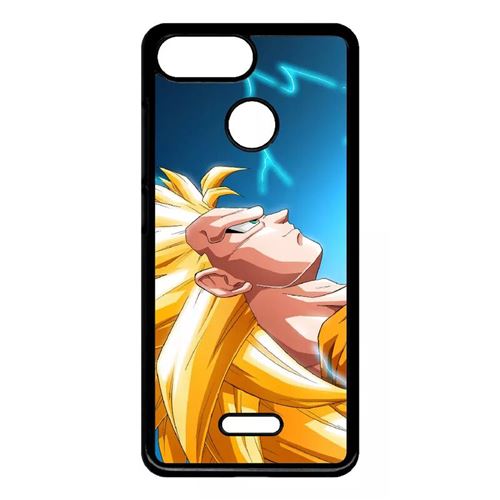 Coque My-Kase pour Redmi 6A - dragon ball z gohan super saiyan 3 - Plastique Noir