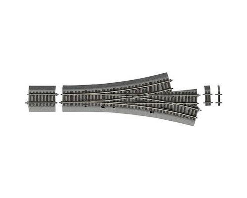 Aiguillage triple (H0) Voie Rocoline (avec ballast) 287.5 mm Roco 42543 15 ° 873.5 mm