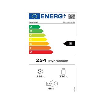 SAMSUNG Réfrigérateur congélateur bas RB33B610ESA