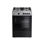 Cuisinière gaz 73l 4 feux noir Beko FBG62031XCS