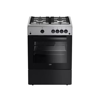 Cuisinière gaz 73l 4 feux noir Beko FBG62031XCS