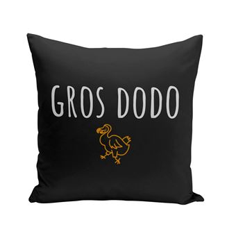 Fabulous Coussin noir Gros Dodo [40x40 cm] - 1