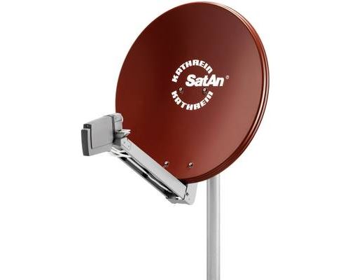 Antenne SAT 75 cm Kathrein CAS 80 Réflecteur: aluminium rouge, marron