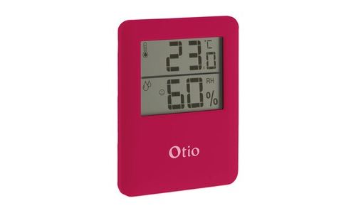 Non Communiqué Rose Thermomètre Hygromètre Magnétique À Écran Lcd - Otio