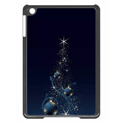 Coque tablette My-Kase pour iPad mini 2 - noel sapin et boule bleu - Plastique Noir