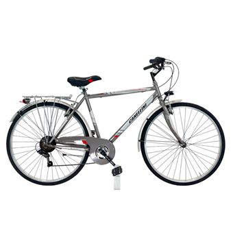 Vélo De Ville Canellini Moving – Acier, Cadre Homme 28 Pouces, Gris – Déplacement Quotidien