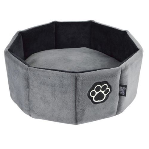 Comparer les prix de Panier Rond pour Chien & Chat "Patchy" 38cm Gris