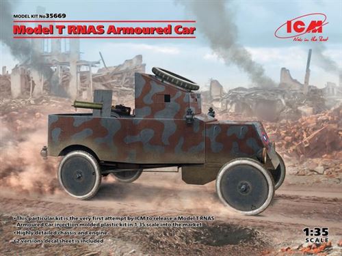 Model T Rnas Armoured Car - 1:35e - Icm