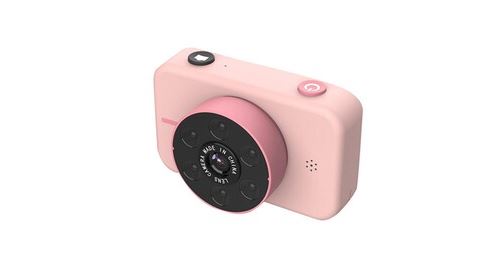 Appareil photo numérique pour enfants, mini caméscope rechargeable pour enfants rose