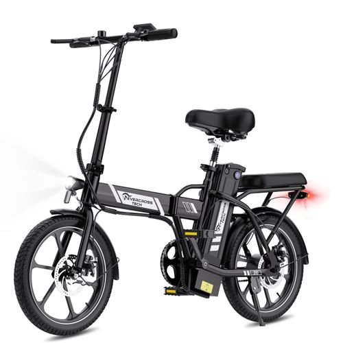  V&eacute;lo &eacute;lectrique Pliable Adulte - TECH EK5S - Batterie amovible 36V 13Ah - Compact et l&eacute;ger - Noir 