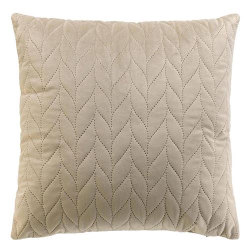 Generique Housse De Coussin En Velours "Daisy" 40X40cm Taupe - Image 2