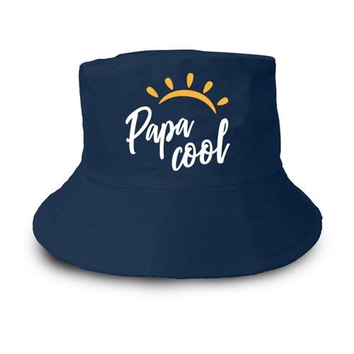 chapeau bob polyester papa cool bleu adulte - CD6744