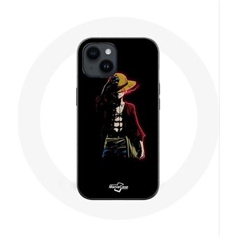 Coque pour Iphone 14 One Piece Manga Anime Luffy Fond Noir Maniacase - 1
