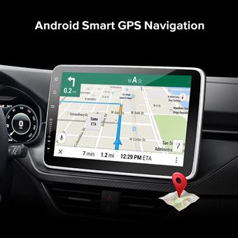 Moniteur tactile sans fil Carplay Android Auto de 7 pouces Système de  navigation GPS stéréo avec prise en charge Bluetooth Affichage vidéo HD de  la caméra de recul