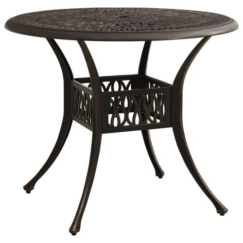 VIDAXL - Table de jardin - Aluminium - Bronze - 90x90x74 cm - Image 2