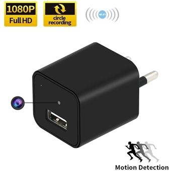 Prise caméra espion 4K Wi-Fi/IP