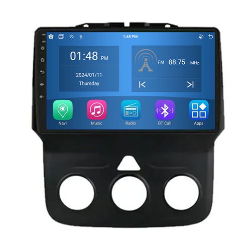 Autoradio RoverOne® Bluetooth CarPlay Android Auto Navigation 4Go RAM 64Go ROM pour Dodge Ram 1500 2500 3500 2013-2019