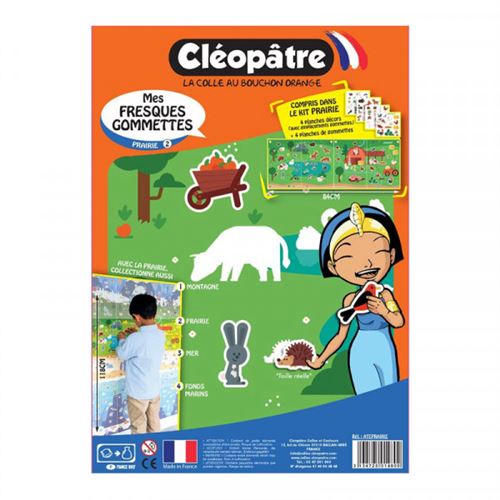 Gommettes - atelier fresque prairie - Cléopâtre