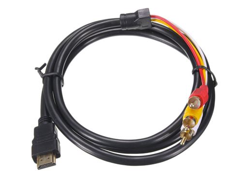 Câble HDMI vers RCA - 1080P - Conversion HD pour Décodeur vers 3 RCA +  Adaptateur av péritel - 3 RCA + s-vidéo - ®