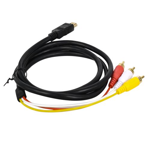 Adaptateur et convertisseur CABLING ® Câble HDMI mâle vers 3 RCA
