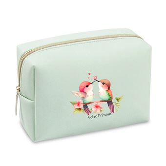 Grande Trousse De Toilette Bicolore Personnalisée Prénom | Trousses Et