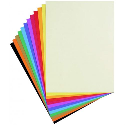 CANSON Papier à dessin couleur Mi-Teintes, A3 couleurs vives - La