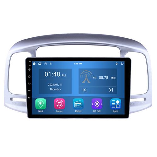 Autoradio RoverOne® Bluetooth CarPlay Android Auto Navigation 4Go RAM 64Go ROM pour Hyundai Accent 3 2006-2011