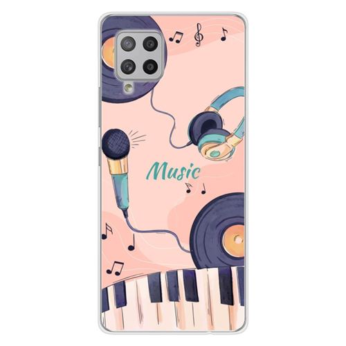 Coque en silicone imprimée compatible Samsung Galaxy A42 5G Accords en couleur