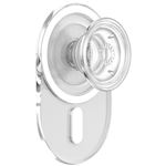 Porte-doigt pour téléphone portable PopSockets PopGrip MagSafe Transparent