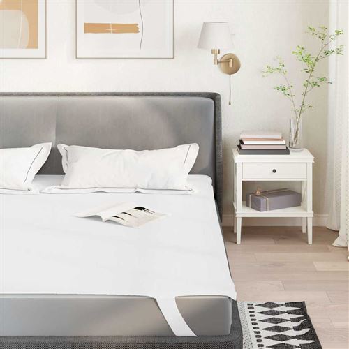 vidaXL Protège-matelas blanc 80x200 cm imperméable4100167