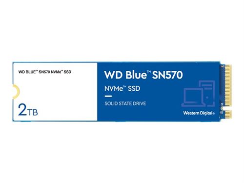 WD Blue SN570 NVMe SSD WDS200T3B0C - SSD - 2 To - interne - M.2 2280 - PCIe 3.0 x4 (NVMe)