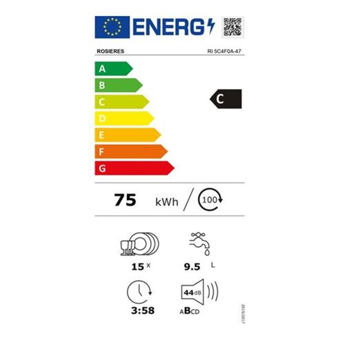 lave-vaisselle intégrable 60 cm rosières ri4c4f0a-47