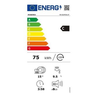 ROSIÈRES LAVE-VAISSELLE INTÉGRABLE 60 CM SUBLIME RI 5C4F0A-47