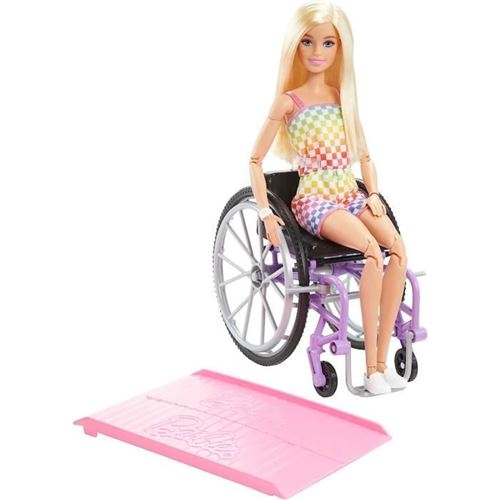 Barbie - Barbie Fauteuil Roulant Blonde - Poup&eacute;e - 3 Ans Et +