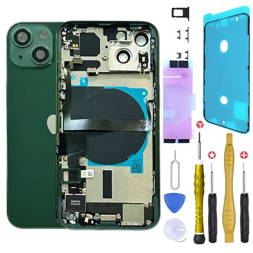 Chassis Premonte Remplacement pour iPhone 13 Vert Complet +Joint +NFC +Kit