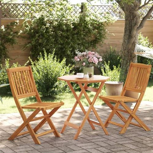 Non Communiqué Marron 3 Pieces Vidaxl Salon De Jardin Bois 2 Personnes Bois Massif