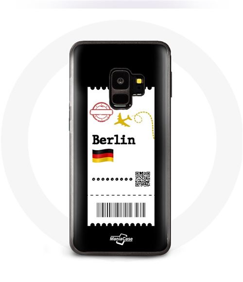 Coque pour samsung galaxy S9 plus Billet d'avion Berlin Maniacase