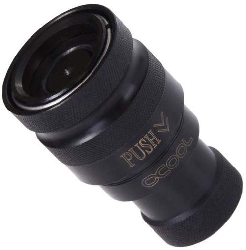 Alphacool Noir Eiszapfen Quick Coupling Femelle G1/4 - Image 4