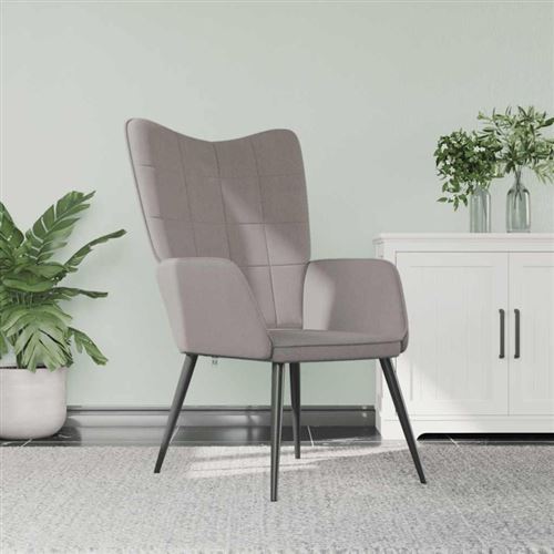 VIDAXL - Fauteuil de salon - Taupe - Image 2