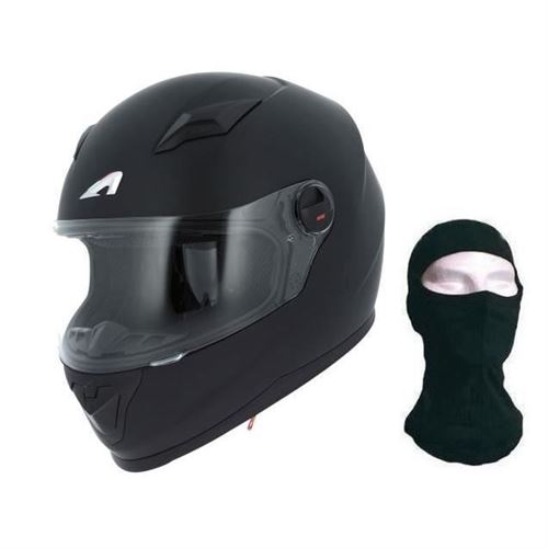 ASTONE Casque Intégral GT2 + cagoule - Noir mat