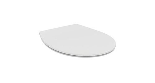 Ideal Standard - Abattant Recouvrant Ultra-Fin Urea Blanc Charnières Inox Ideal Standard