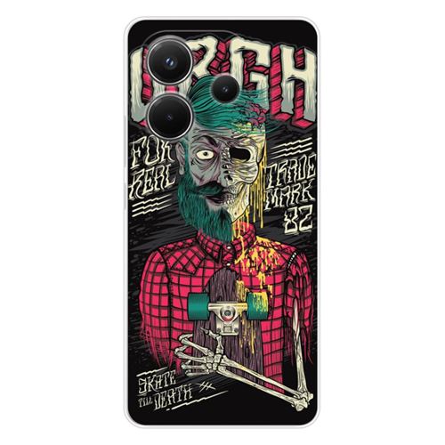 Coque en silicone - Compatible Xiaomi Redmi Note 14 4G - design skull urgh