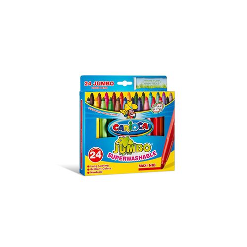 Carioca Jumbo Stylo-Feutre Extra-Large Multicolore 24 Pièce(S)