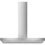 Hotte Decorative Murale Smeg KBT1200XE 730m³/h 230W Acier Inoxydable Commutateur Rotatif Lampe LED Commandes Mécaniques Blanc